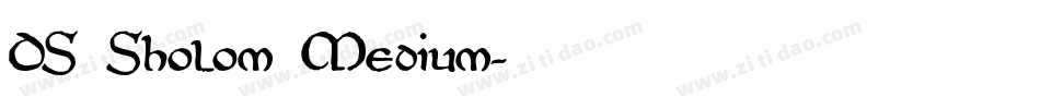 DS Sholom Medium字体转换